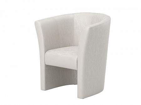 Кресло OrmaSoft, цвет: Экокожа Жемчуг