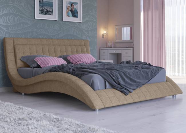 Кровать Атлантико, цвет: Глазко Коричневый