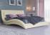 Кровать Атлантико, цвет: Экокожа Кремовая