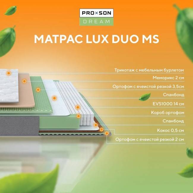 Матрас Lux Duo M/F ProSon Матрас Lux Duo M/F ProSon