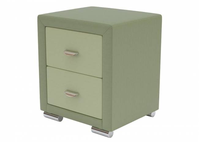 Тумба Orma Soft 2, цвет: Экокожа Олива/Зеленое яблоко