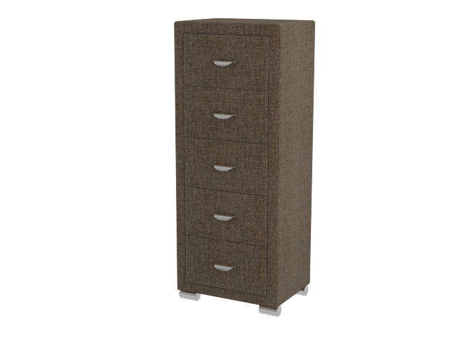 Комод Orma Soft 2 (5 ящиков), цвет: Глазго Коричневый