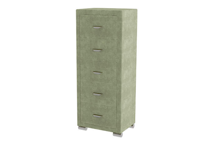 Комод Orma Soft 2 (5 ящиков), цвет: Лофти Олива