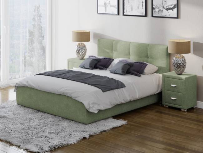 Кровать Life 1 Box, цвет: Лофти Олива 