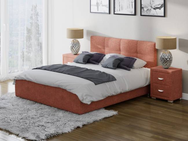 Кровать Life 1 Box, цвет: Лофти Рыжий 