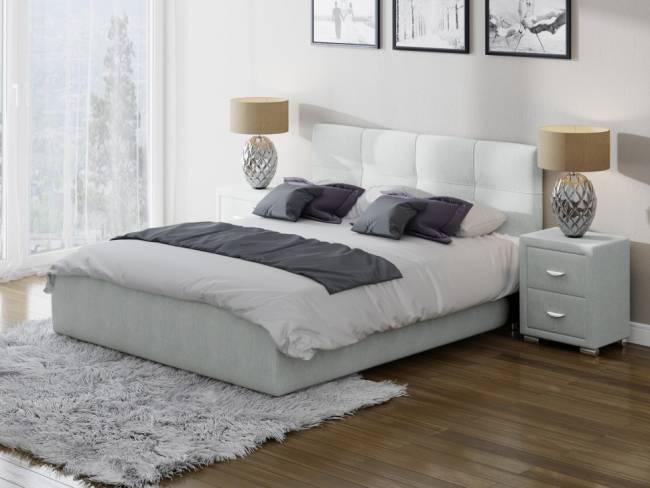 Кровать Life 1 Box, цвет: Лофти Серый