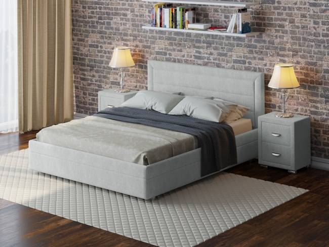 Кровать Life 2 Box, цвет: Глазго Серый