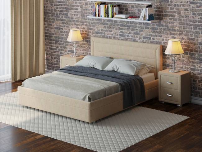 Кровать Life 2 Box, цвет: Глазго Бежевый