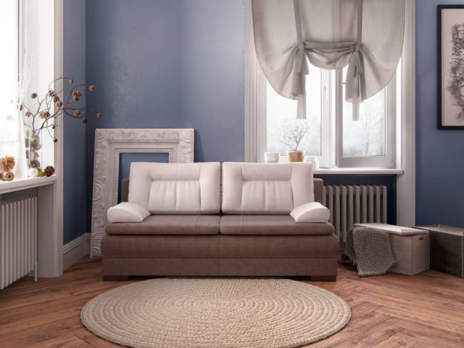 Диван Easy Home Hard, цвет: ткань Shaggy Vision/Shaggy Linen