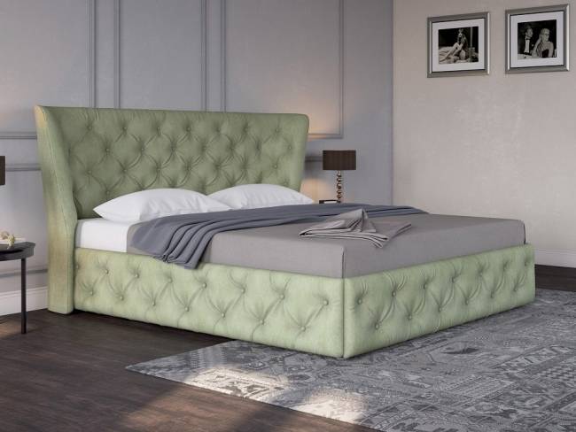 Кровать Life 5 Box, цвет: Велюр Олива Кровать Life 5 Box, цвет: Велюр Олива