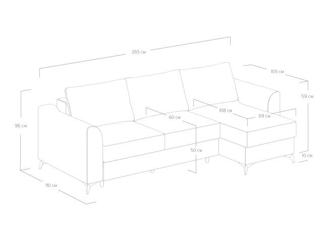 Диван Dario угловой Диван Dario угловой