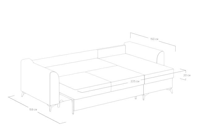 Диван Dario угловой Диван Dario угловой