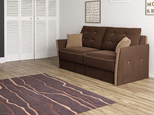 Диван Synergy Compact, цвет: ткань-велюр Enigma 14 Диван Synergy Compact, цвет: ткань-велюр Enigma 14