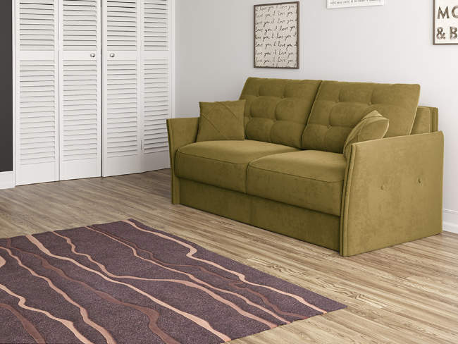 Диван Synergy Compact, цвет: ткань-велюр Enigma 21 Диван Synergy Compact, цвет: ткань-велюр Enigma 21