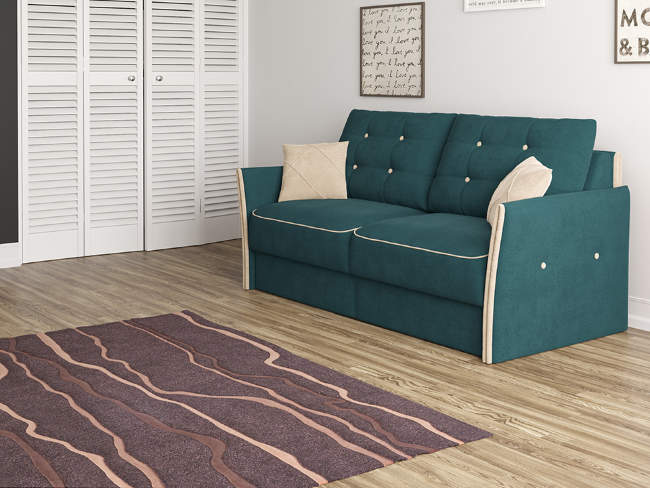 Диван Synergy Compact, цвет: ткань-велюр Forest 562 Диван Synergy Compact, цвет: ткань-велюр Forest 562