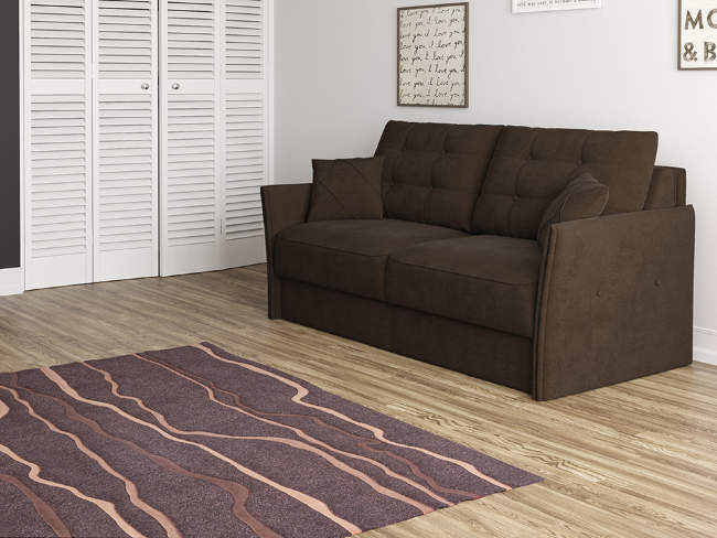 Диван Synergy Compact, цвет: ткань-велюр Forest 520 Диван Synergy Compact, цвет: ткань-велюр Forest 520