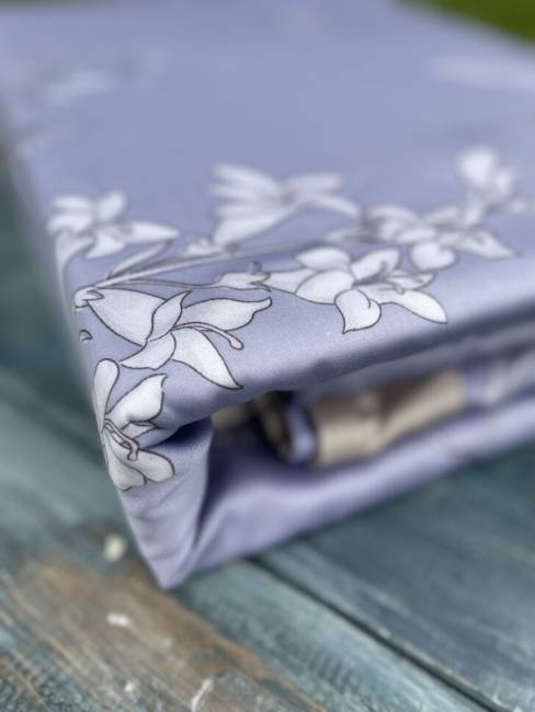 Комплект постельного белья из тенселя Голубой Комплект постельного белья из тенселя Голубой