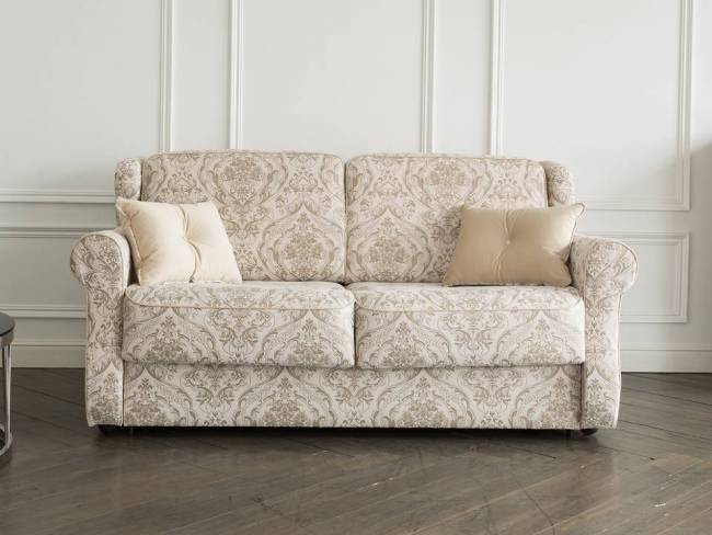 Диван Synergy Grace с механизмом и матрасом вид спереди Диван Synergy Grace с механизмом и матрасом вид спереди