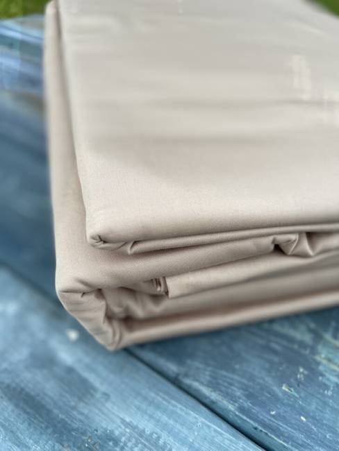 Комплект постельного белья из хлопка Кремовый Комплект постельного белья из хлопка Кремовый