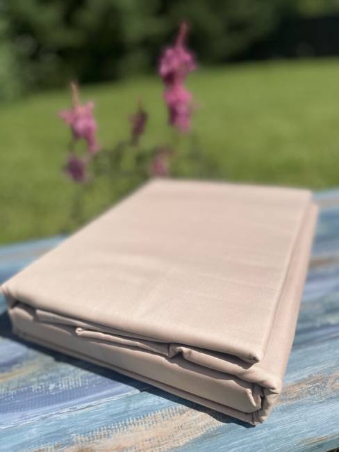 Комплект постельного белья из хлопка Кремовый Комплект постельного белья из хлопка Кремовый