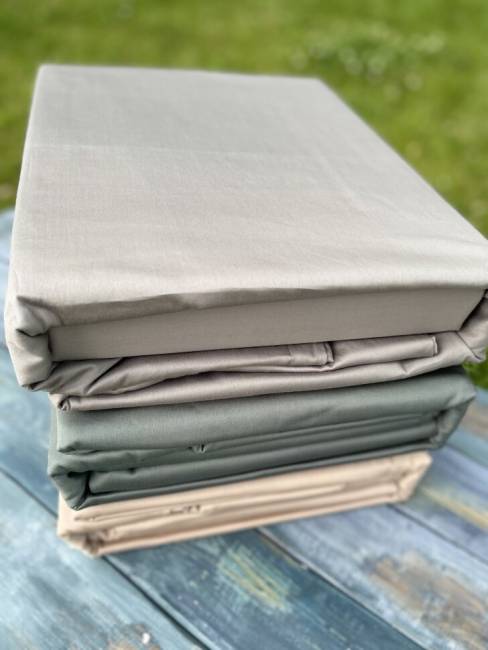 Комплект постельного белья из хлопка Кремовый Комплект постельного белья из хлопка Кремовый