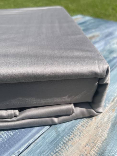 Комплект постельного белья из хлопка Серый