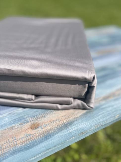 Комплект постельного белья из хлопка Серый