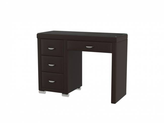 Туалетный стол OrmaSoft-2 (4 ящика) левый, цвет: Экокожа Коричневый Туалетный стол OrmaSoft-2 (4 ящика) левый, цвет: Экокожа Коричневый