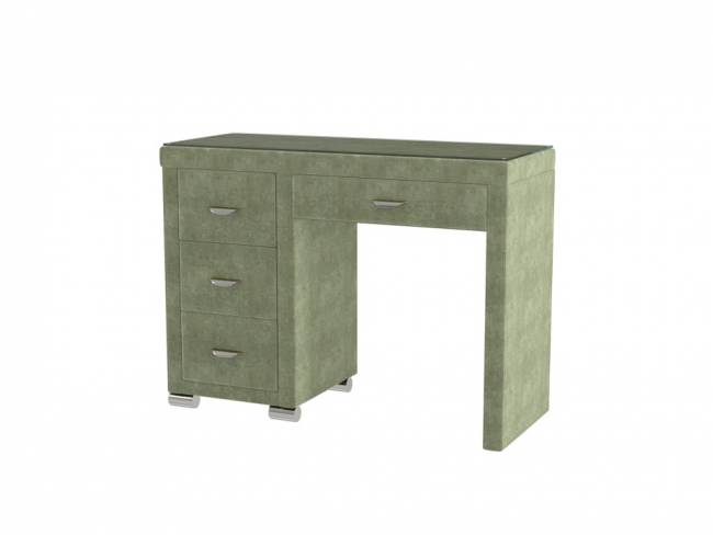 Туалетный стол OrmaSoft-2 (4 ящика) левый, цвет: Лофти Олива Туалетный стол OrmaSoft-2 (4 ящика) левый, цвет: Лофти Олива