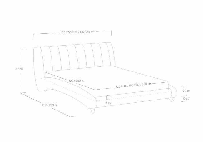 Кровать Verona (Верона) в стиле модерн