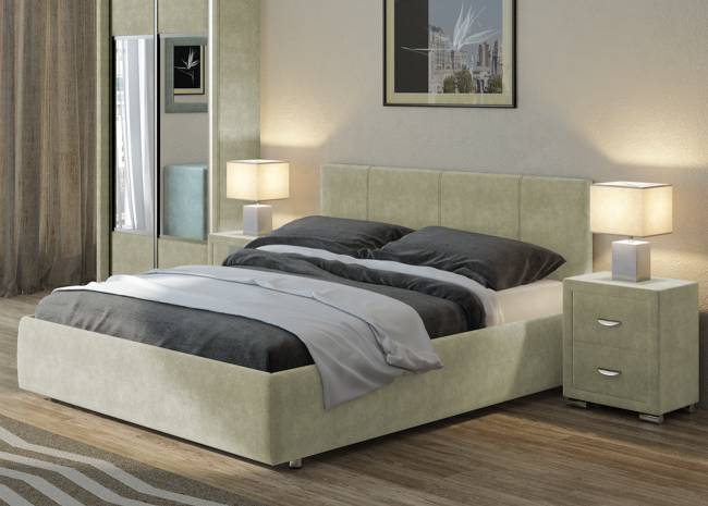 Кровать Como 3, цвет: Лофти Олива 