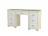 Туалетный стол OrmaSoft 2 (7 ящиков), цвет: Экокожа Кремовый/Белый