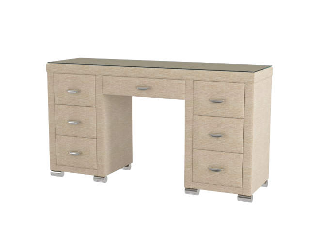 Туалетный стол OrmaSoft 2 (7 ящиков), цвет: Глазго Бежевый