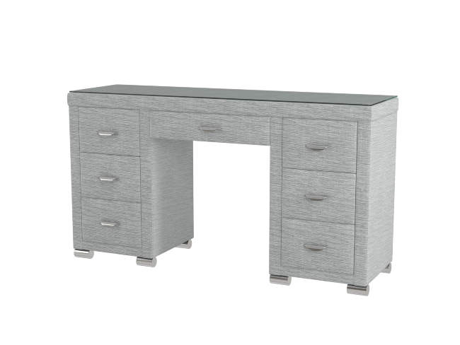 Туалетный стол OrmaSoft 2 (7 ящиков), цвет: Глазго Серый
