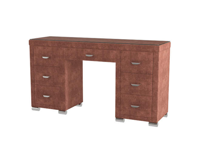 Туалетный стол OrmaSoft 2 (7 ящиков), цвет: Лофти Рыжий